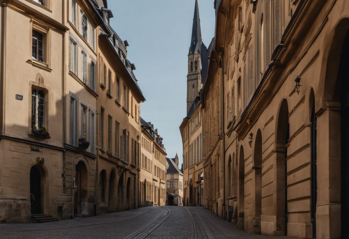 Metz : fascinants bâtiments historiques en vue détaillée